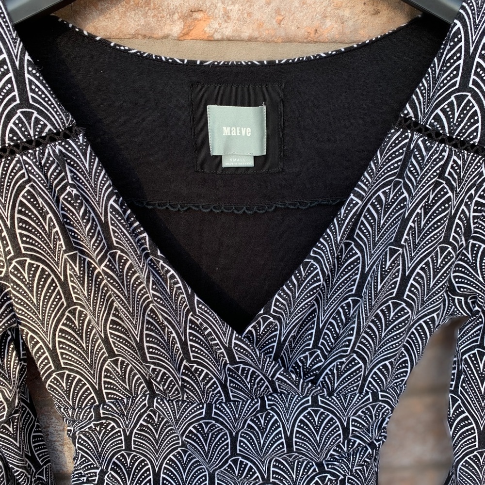 Anthropologie Maeve V-Neck Midi Dress - Picture 10 of 13